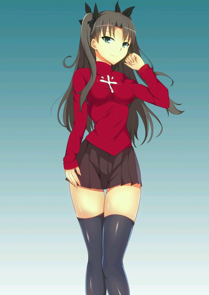 【来源p站,侵删】 fate终わっちゃいましたね,,远坂凛,在fate系列作品