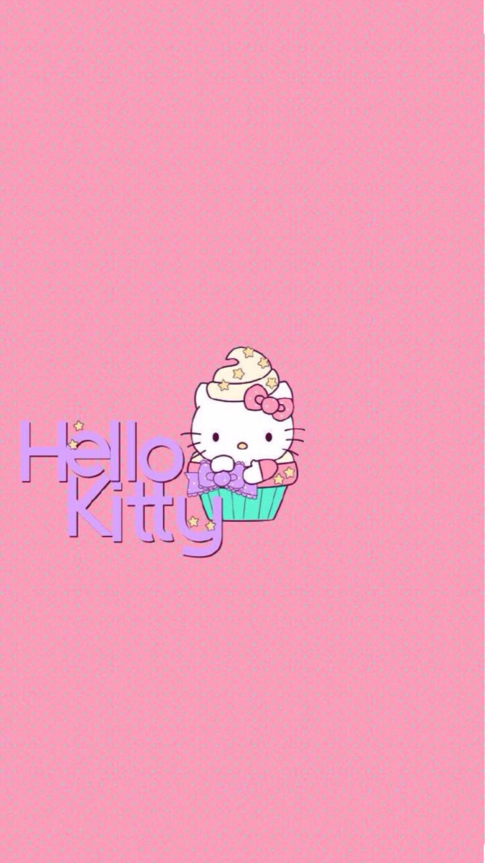 hello kitty#卡通动漫#凯蒂猫#粉色#手机壁纸"εз