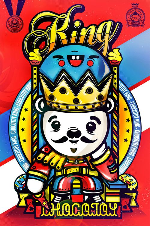 chocotoy色彩鲜艳的卡通插画