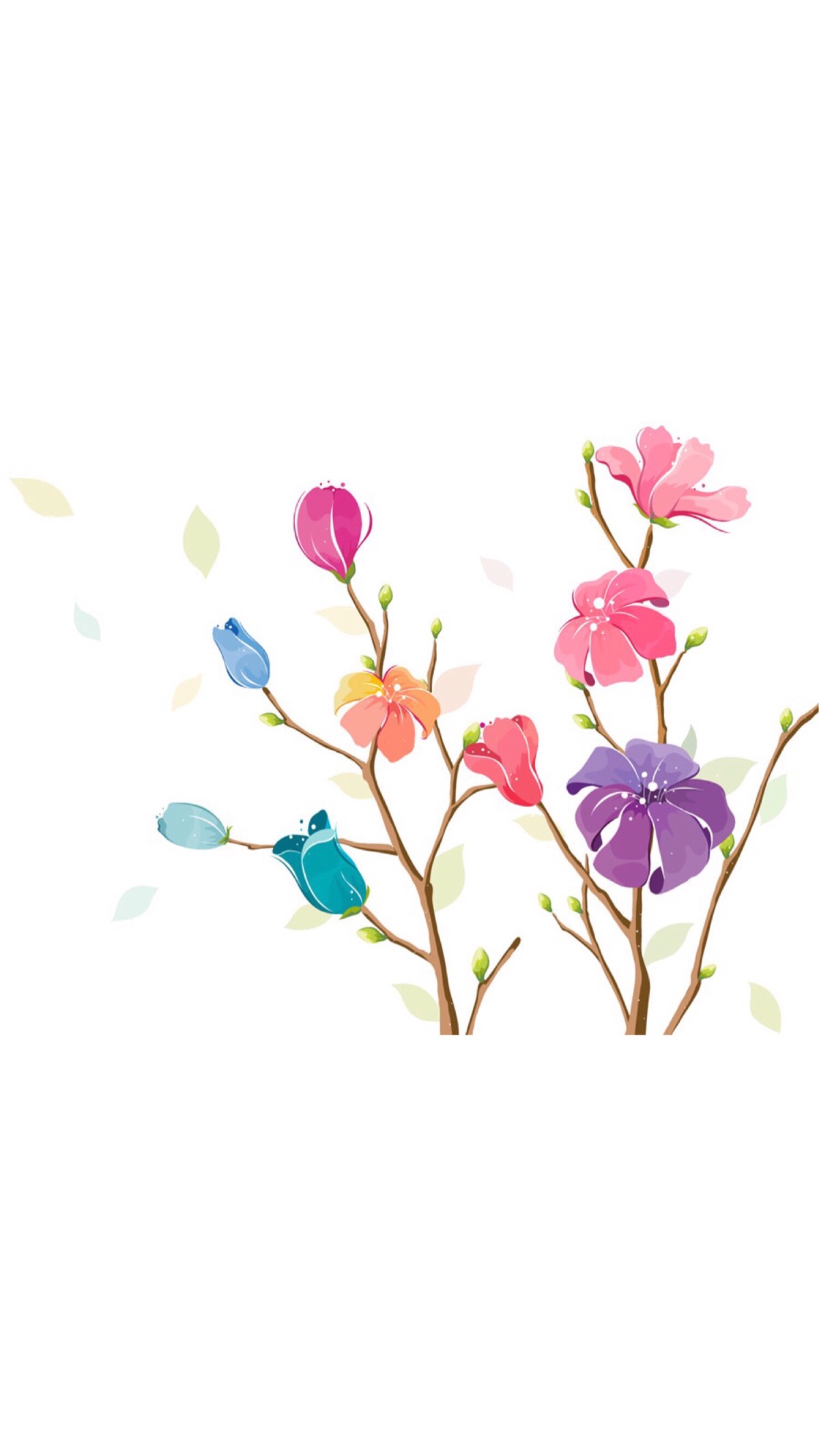 可爱 简单 插画 萌物 平铺 卡通 手机壁纸"