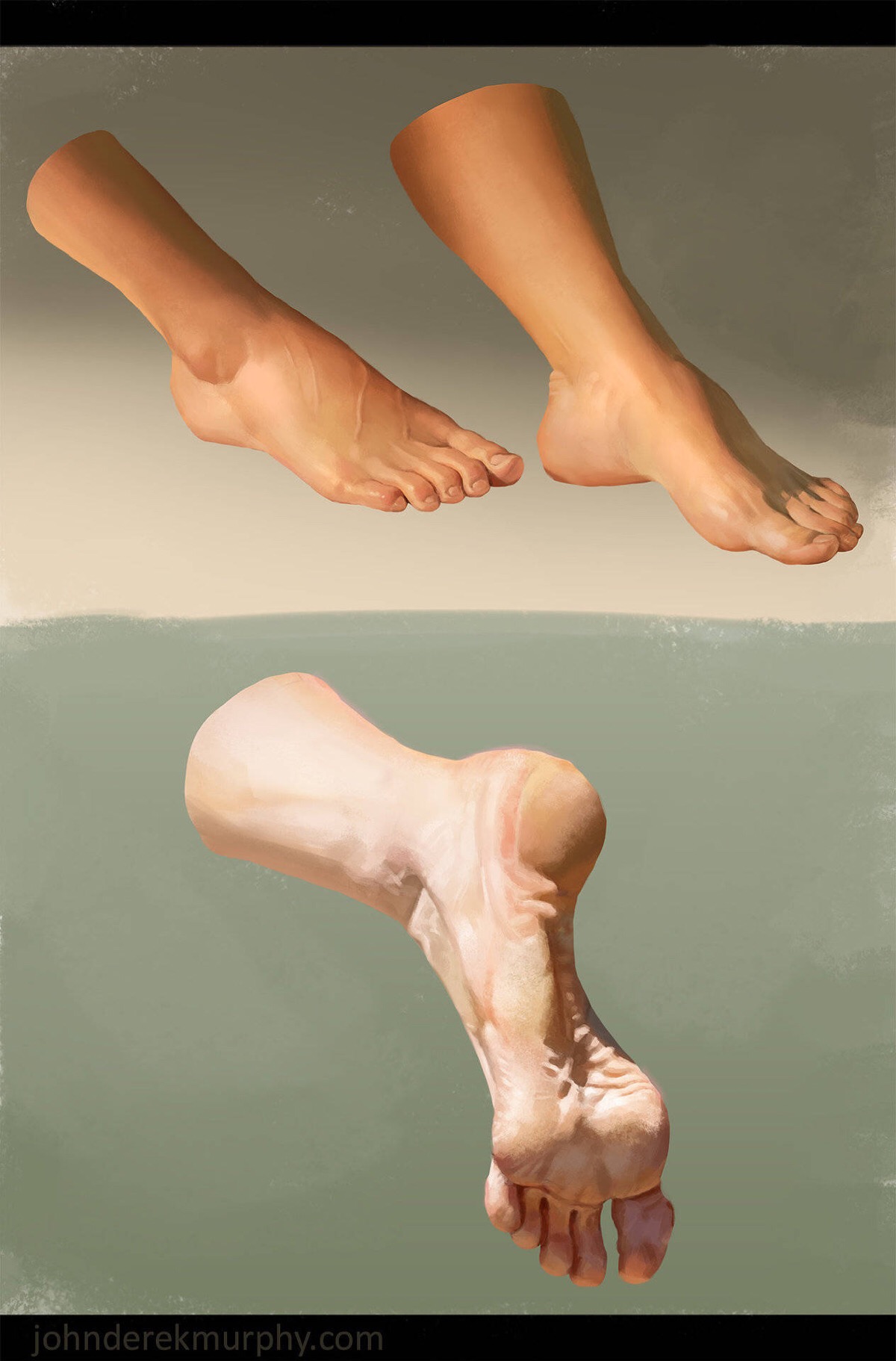 千姿百态的脚美术作品图片