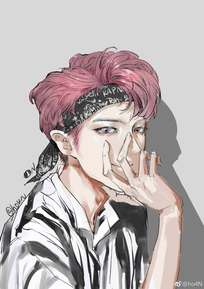 金南俊 防弹少年团 rap monster 饭绘 cr. ho4n