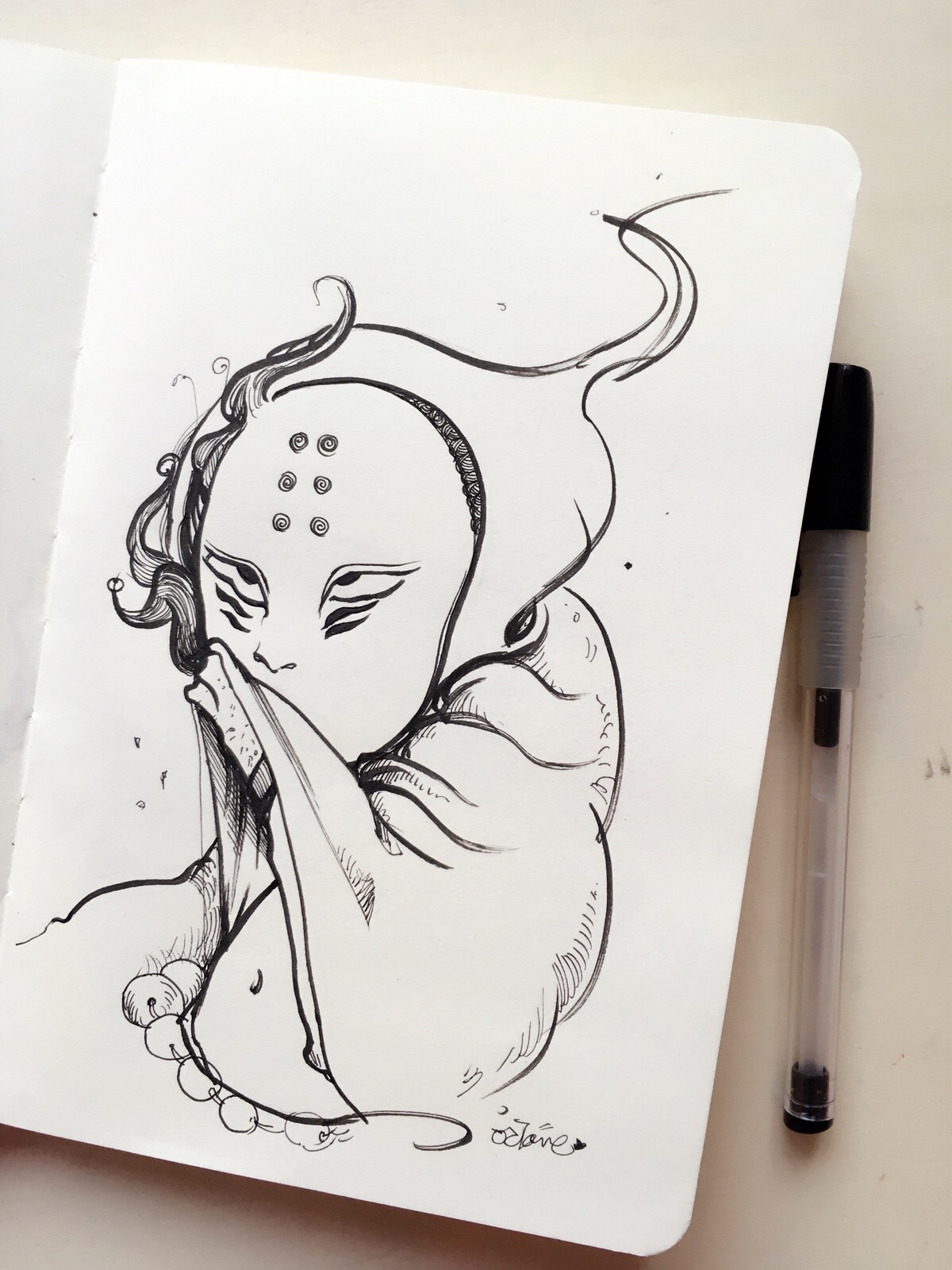 来看看我美丽的肚脐(眼儿)一会儿就不让看了(原创习作)