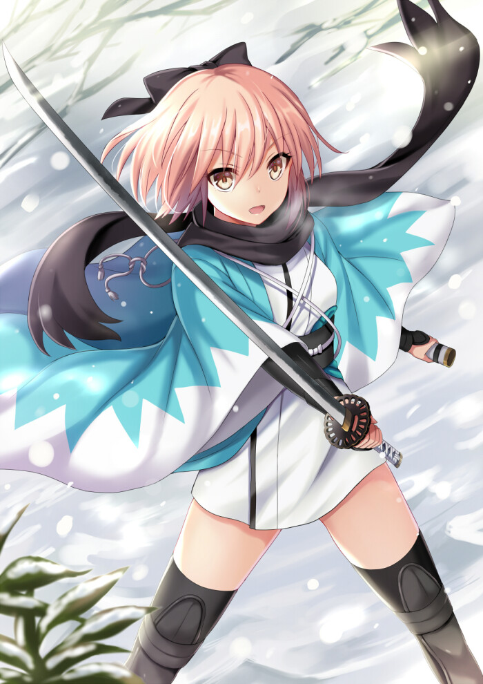 fate/grand order 冲田总司 画师:はりもじ 本作品pixiv id=58069314