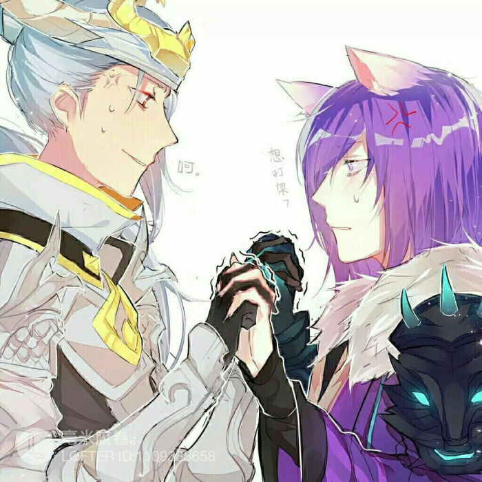 王者荣耀 韩信 李白 白龙吟 千年之狐 狐白cp