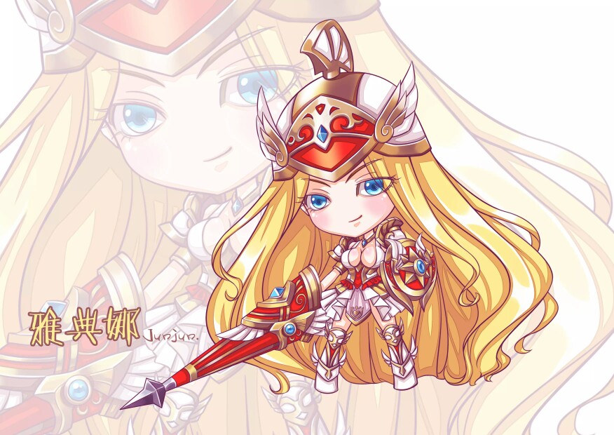 q版雅典娜 战争女神