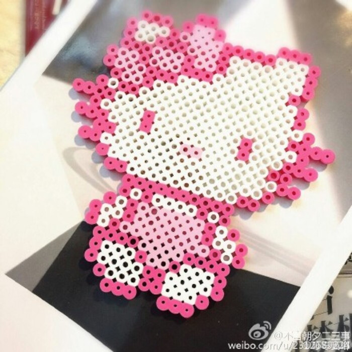 小舞家pbead拼豆kitty猫系列
