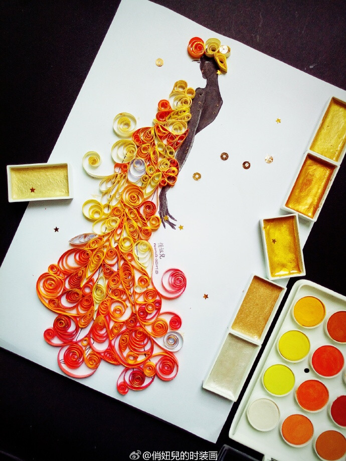 转需! @穿针引线官方微博 @左衽中国 @服装设计时装画手稿