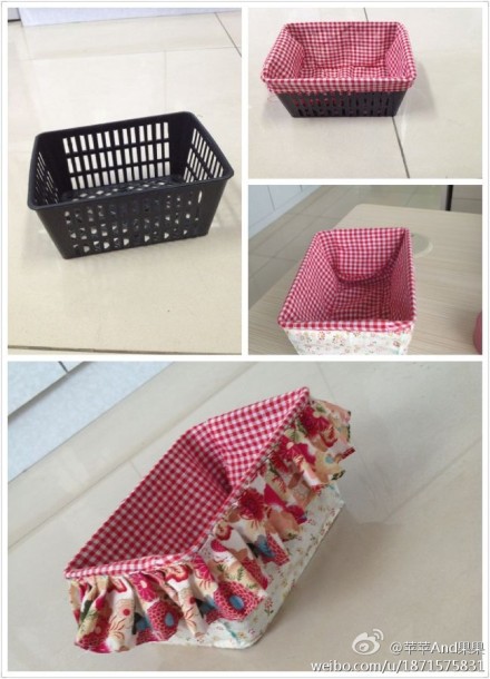 田园风格收纳篮diy