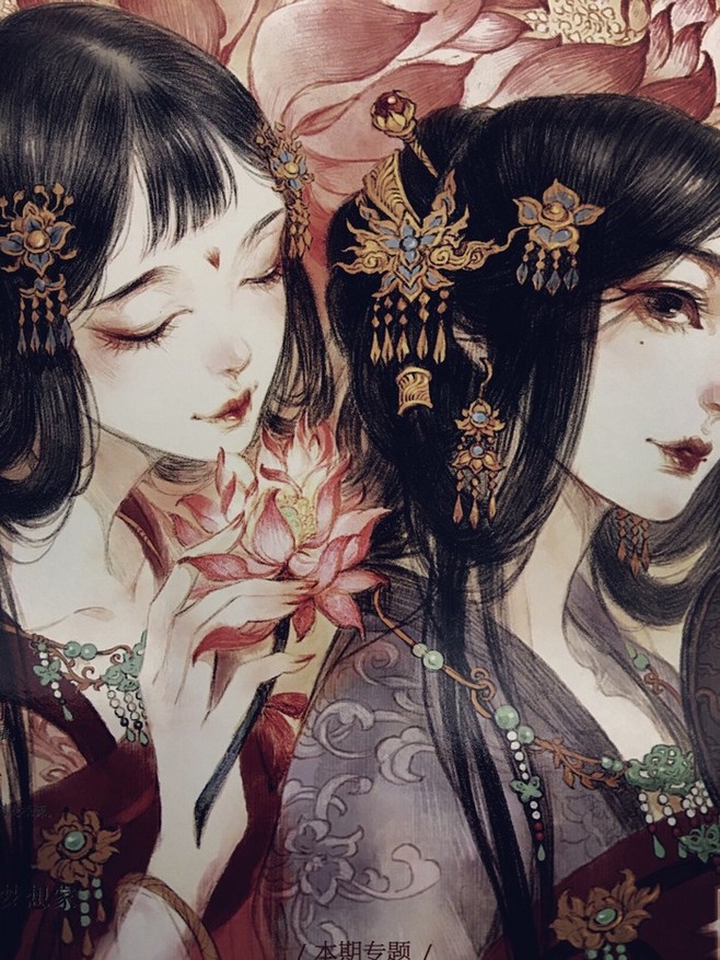 古戈力 小说馆封面 高清壁纸 少女 动漫 插画