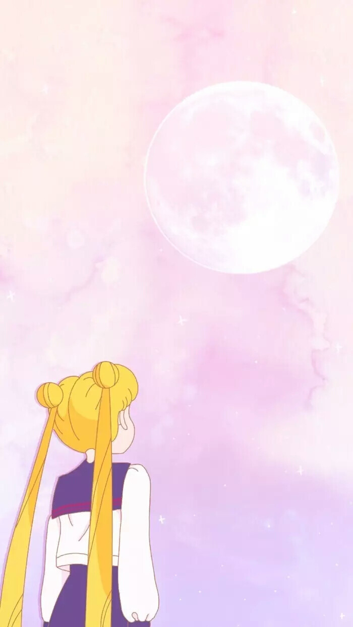美少女战士 水冰月 背影 手机壁纸