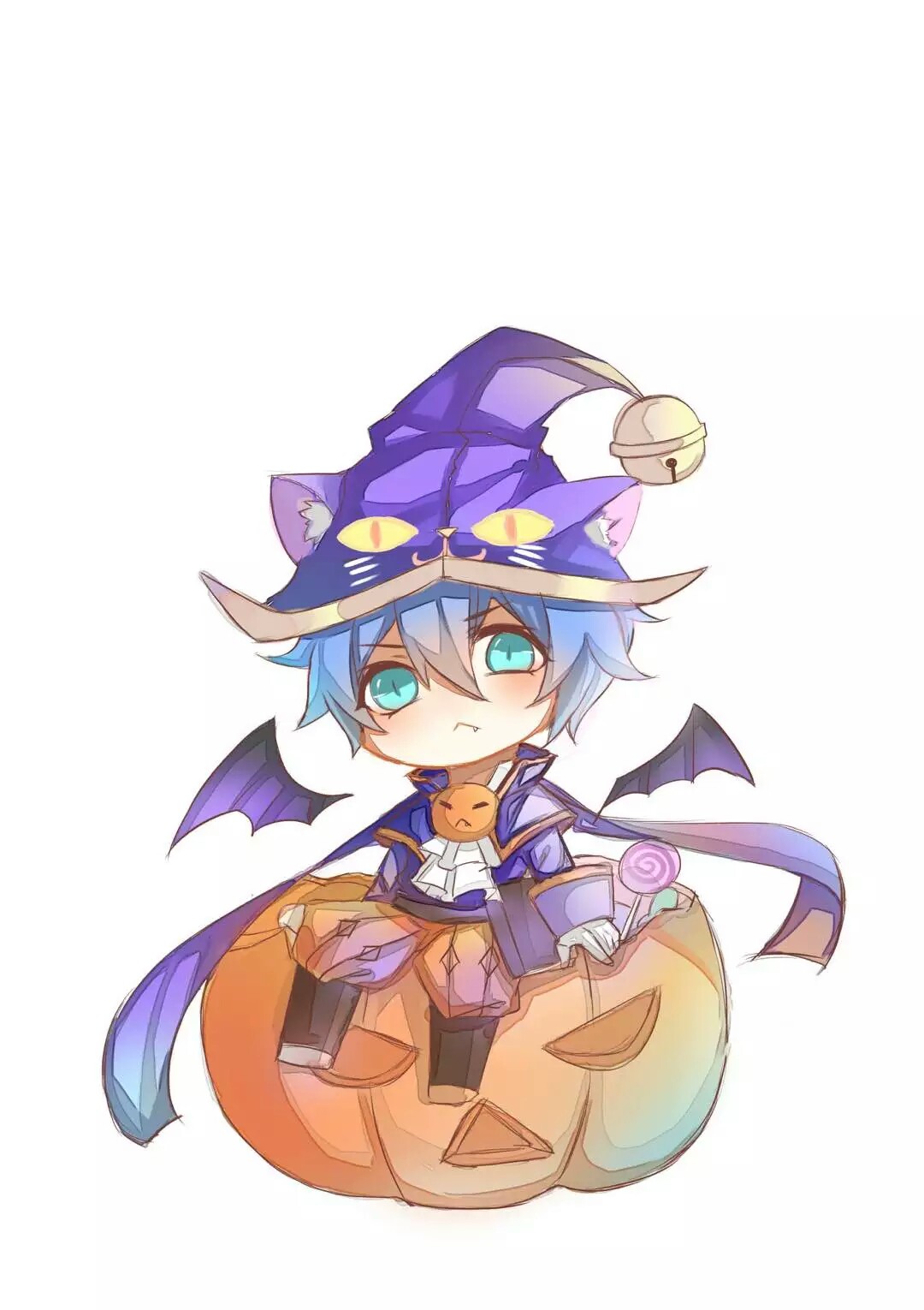 王者荣耀 黑猫爱糖果李元芳