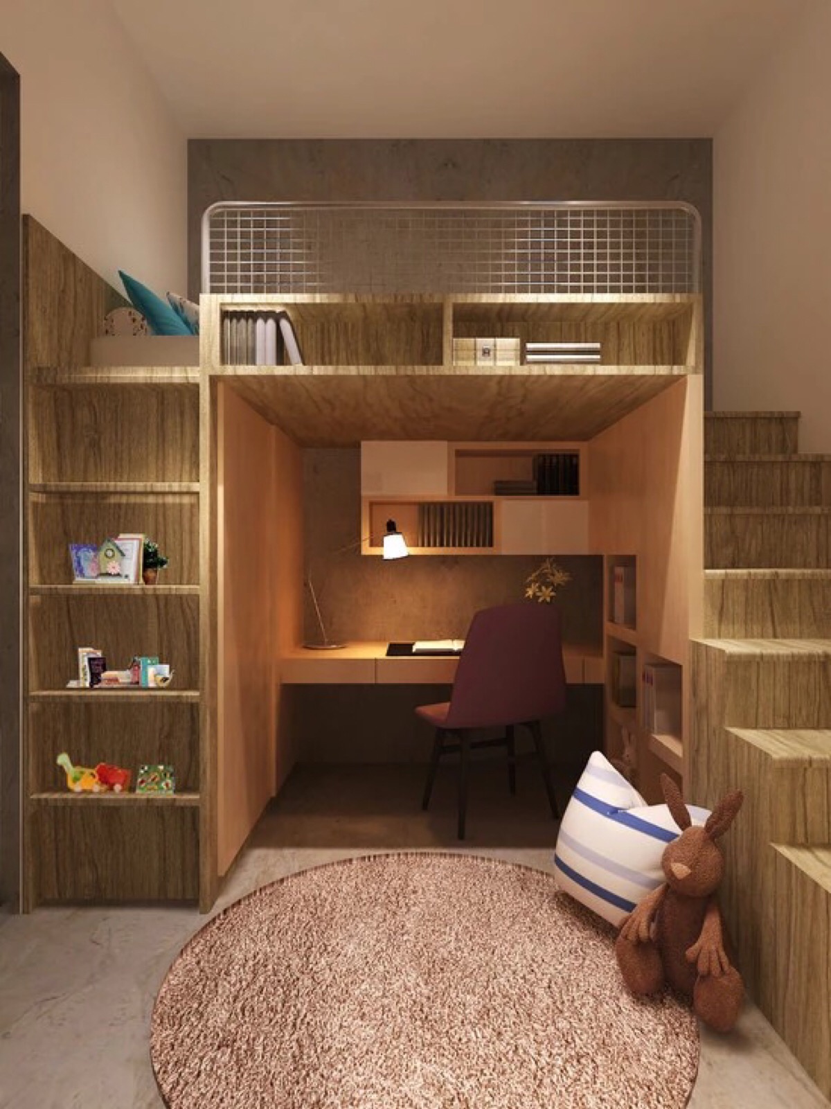 は蛋|儿童房|高低床