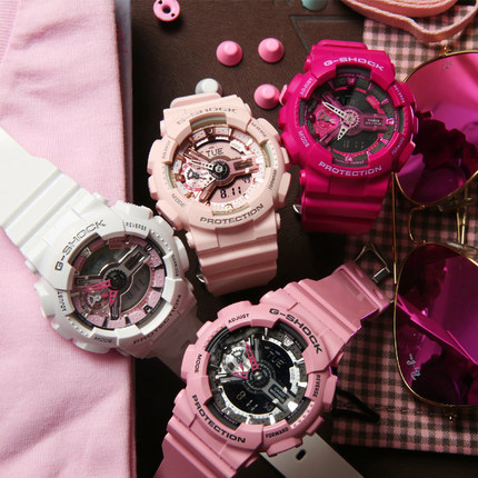 正品卡西欧手表女 运动表g-shock baby-g 石英防水babyg gma-s110