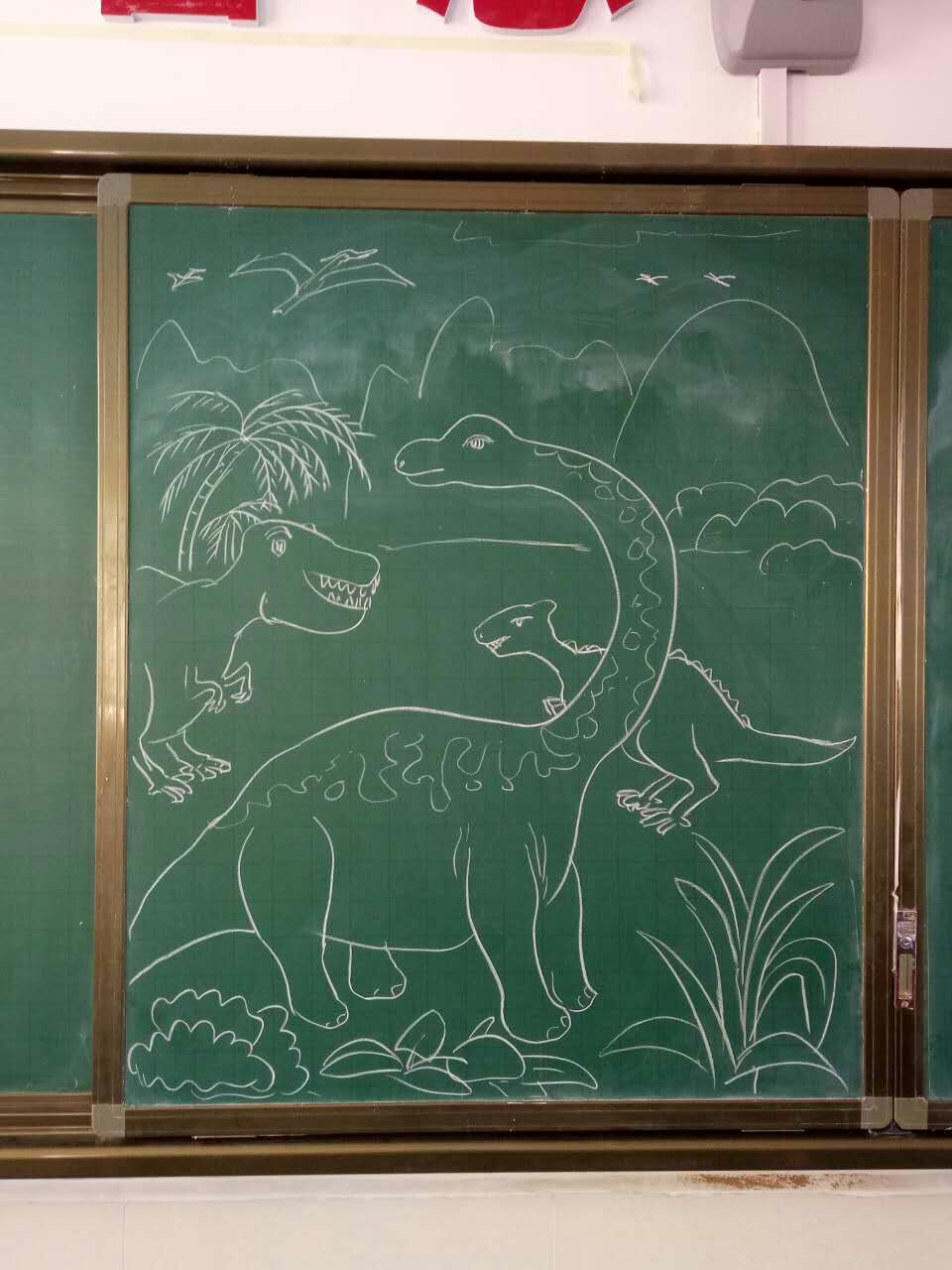 恐龙乐园版画图片