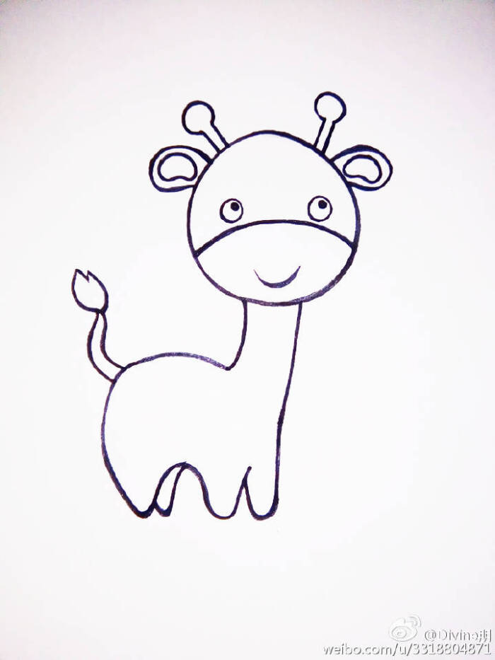 儿童画 小鹿的画法
