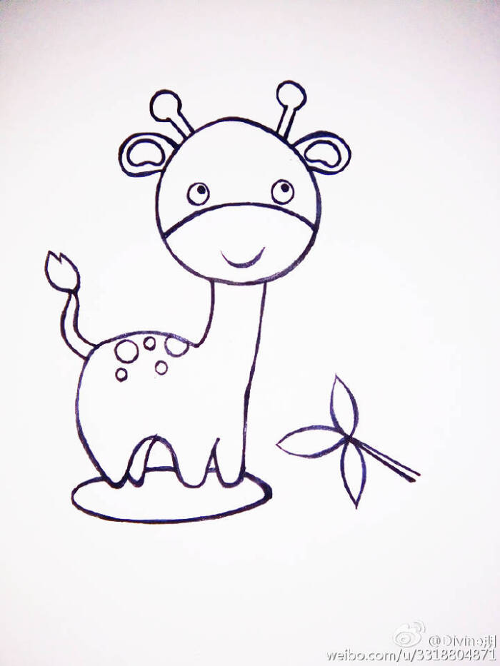儿童画 小鹿的画法