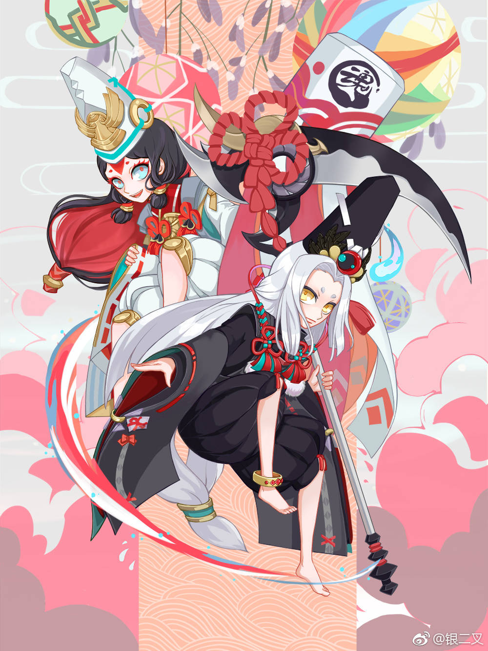 阴阳师 黑白童子