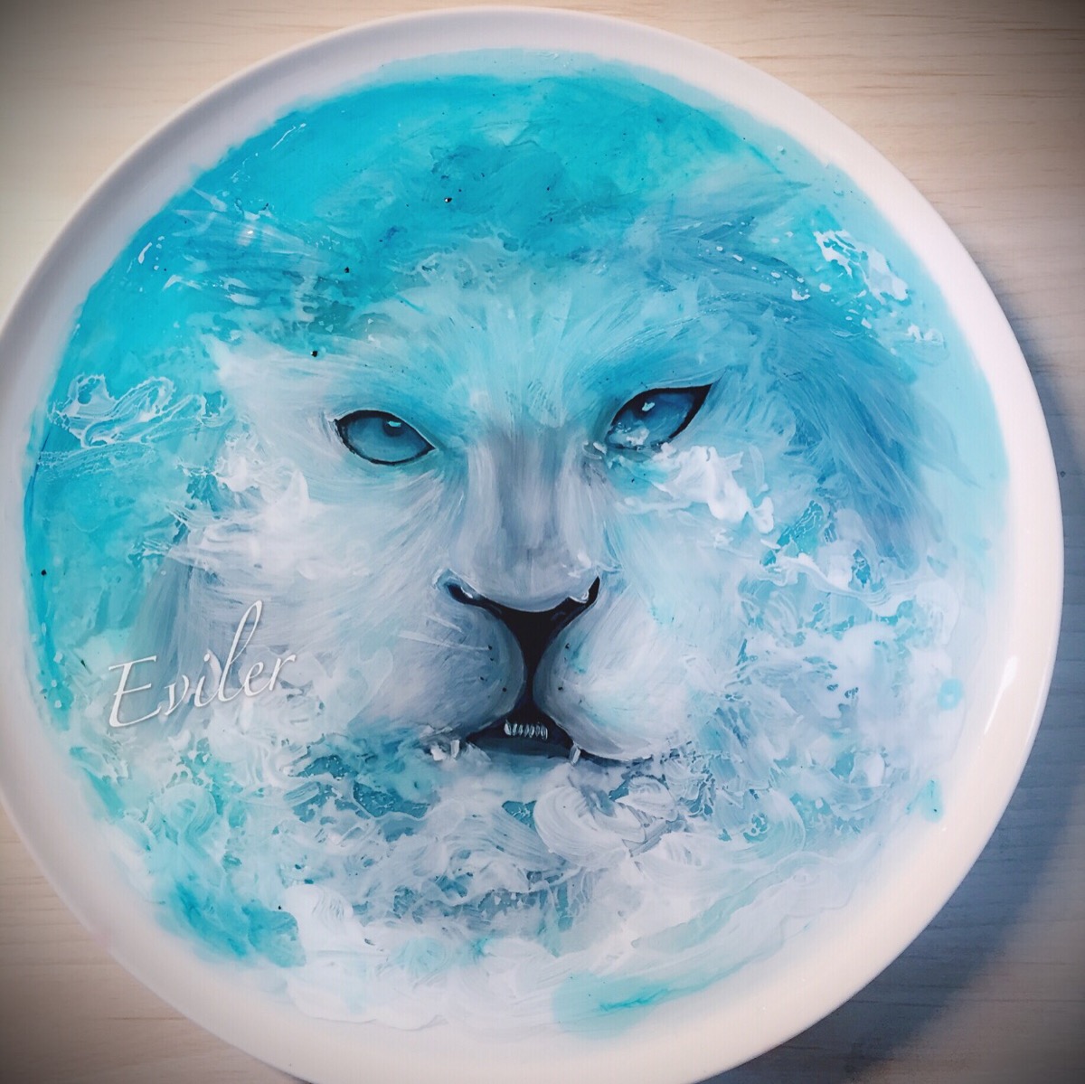eviler创意来自爵迹的苍雪之牙/树脂画