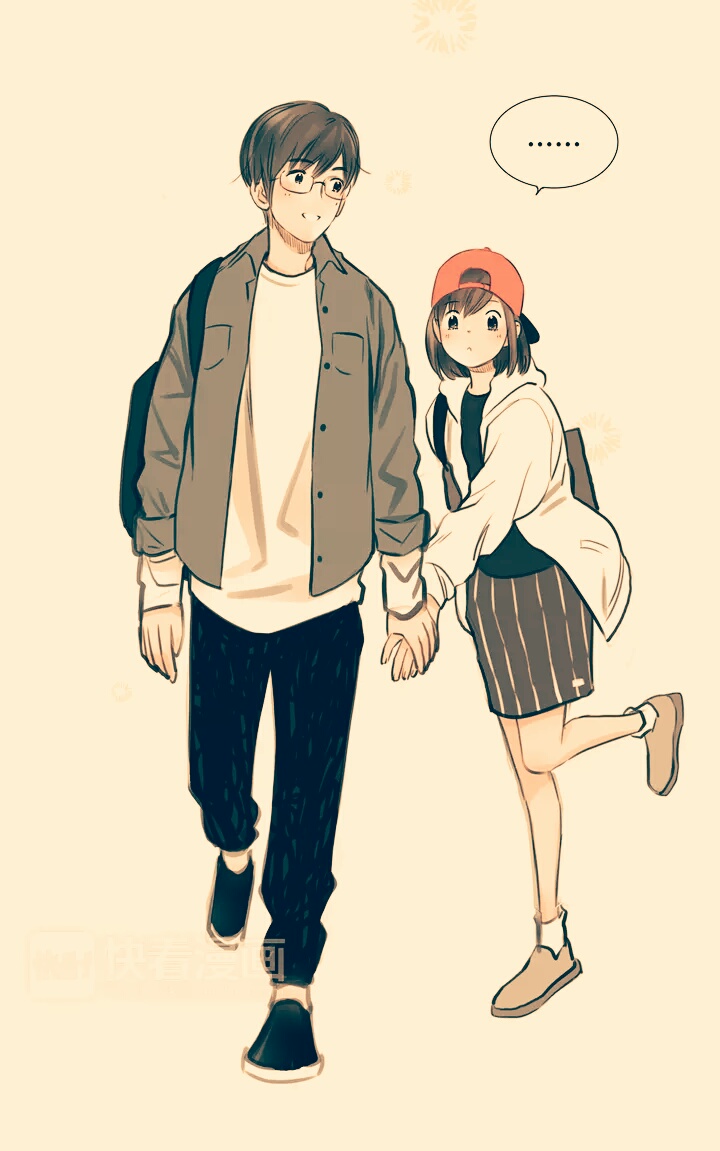 快看漫画里灰姑娘的截图.情侣图,很喜欢.