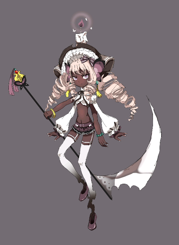 插画 清新 华丽 唯美 可爱 意境 双马尾 武器娘 人设 素材 服装 p站