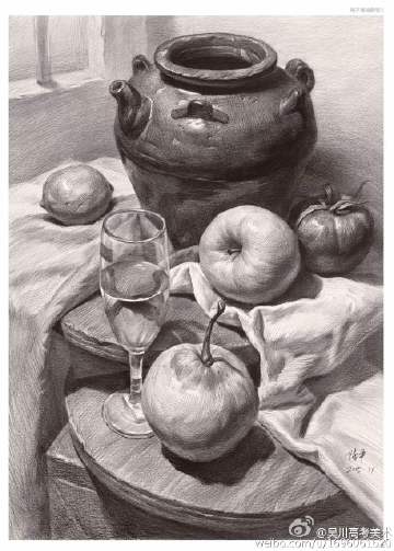 临摹素描静物
