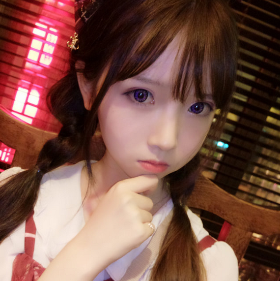 顾卿の软妹头像 自截 少女心 weibo:小圆脸雪雪