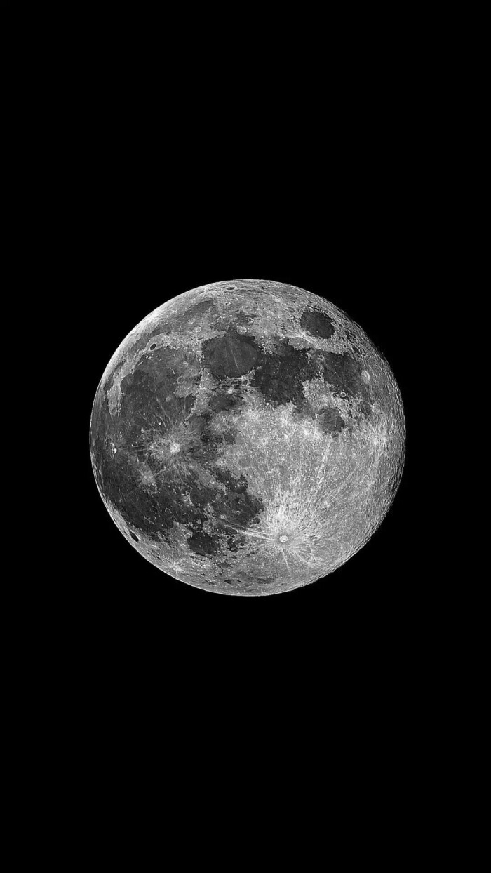 夜空 月食 纯色 简约 意境 壁纸 黑色 安静