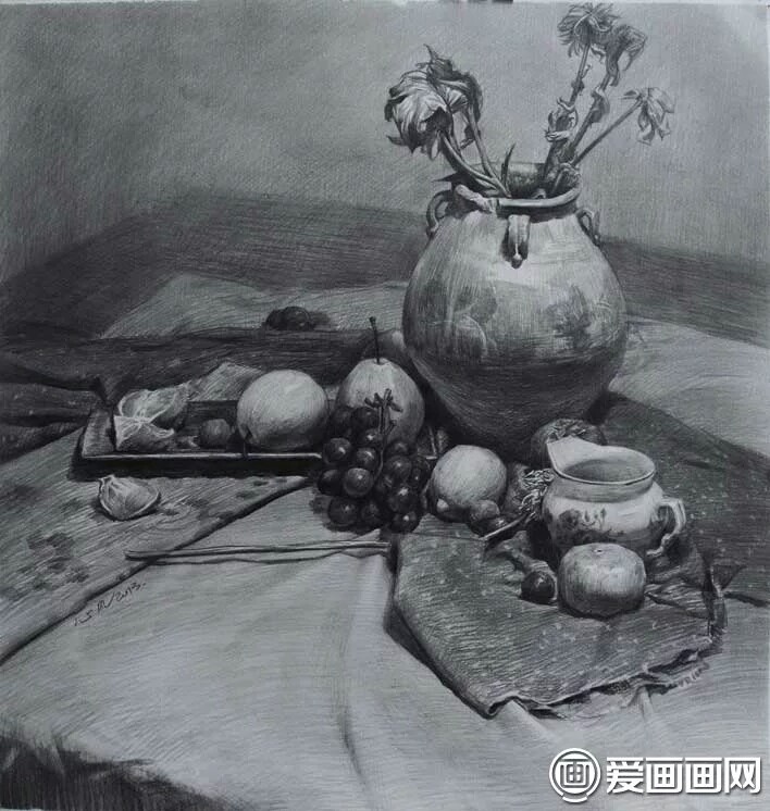 临摹素描静物