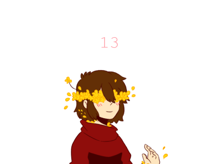 frisk和Flower开车图,sans和chara不可描述图 undertaleau——flowerfell(frisk)