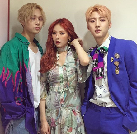triple h( h) triple h 金泫雅(kim hyun a) 李会泽(hui) 金孝钟(e"