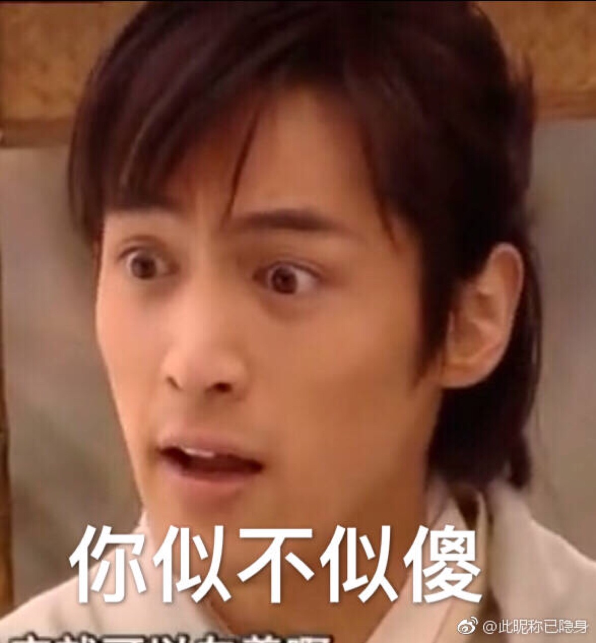 胡歌 表情包 你是不是傻