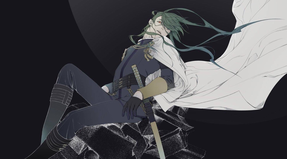 【刀剑乱舞】にっかりさん 笑面青江(无授权侵删)
