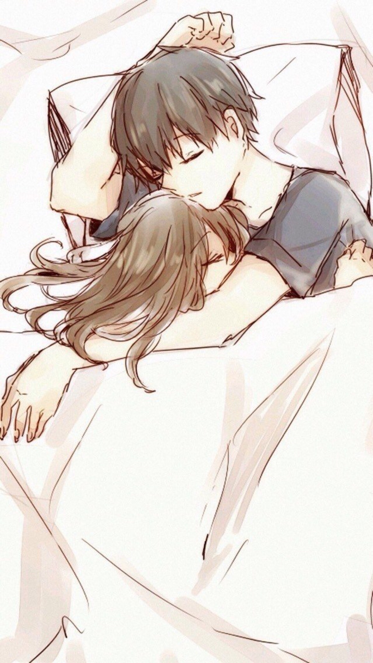 二次元 男孩 女孩 校园 唯美 可爱 意境 动漫