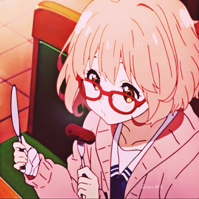 秋秋の头像〕境界的彼方/境界の彼方/动漫女头/栗山未来/自截/调色