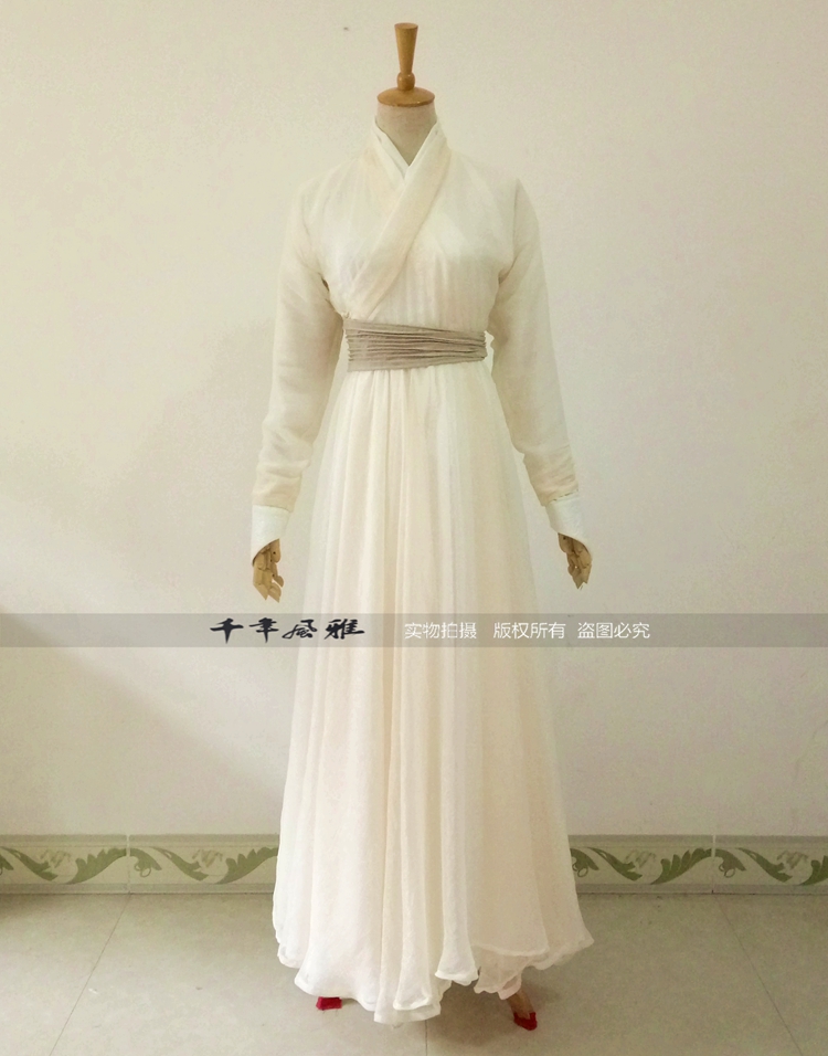 定制【千年风雅】高仿影视古装神雕侠侣小龙女陈妍希(淡黄款)