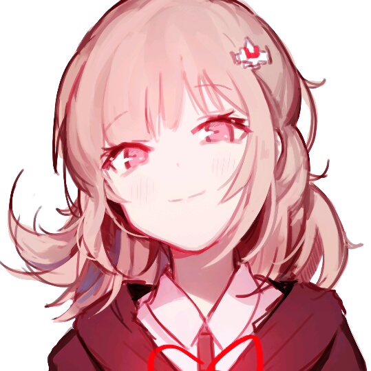 " [kili]二次漫头 动漫 卡通 女头 自截 少女 白底 七海千秋 弹丸
