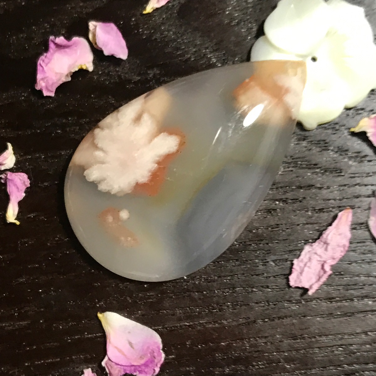 樱花玛瑙吊坠精品