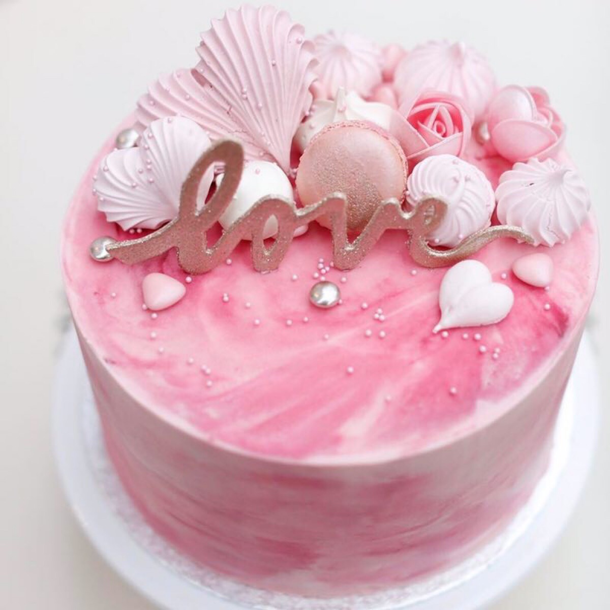 80后小时候粉色蛋糕图片
