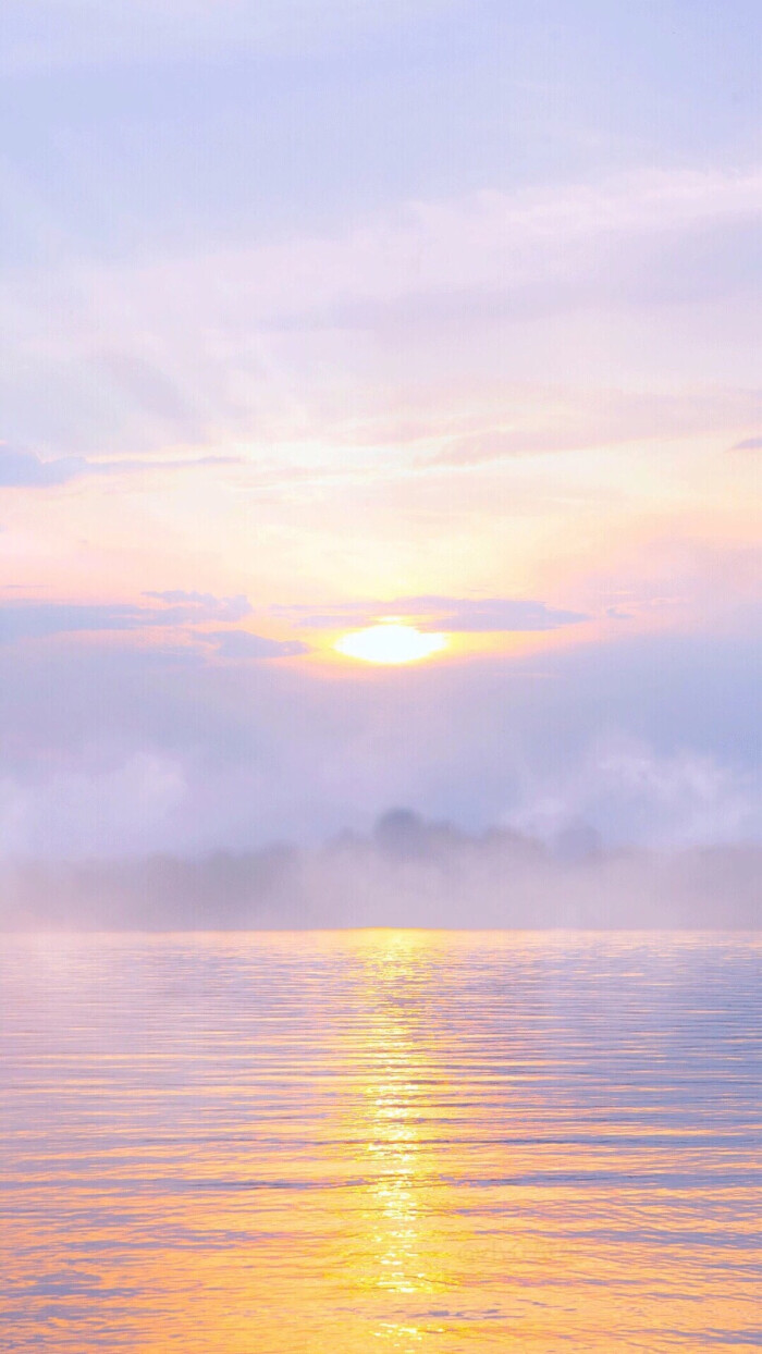 天空 云朵 日出 日落 粉色 暖色系 唯美 意境 壁纸