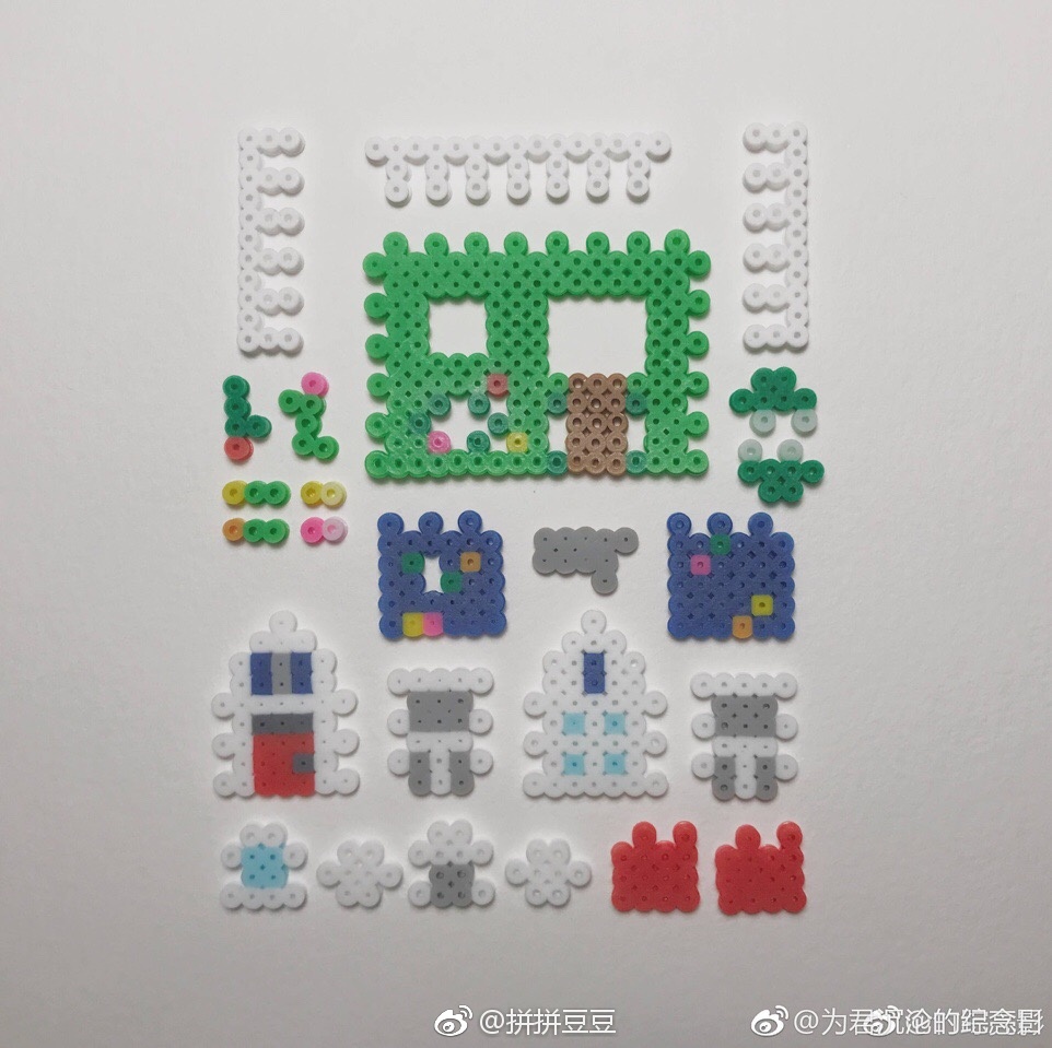 立体小房子分解图