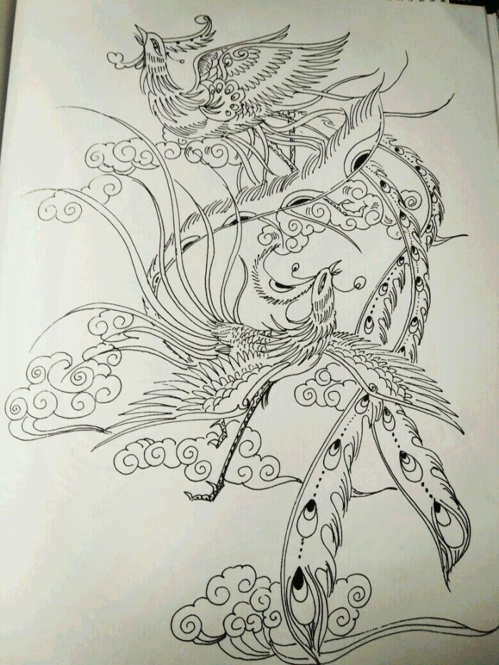 凤凰传统图案