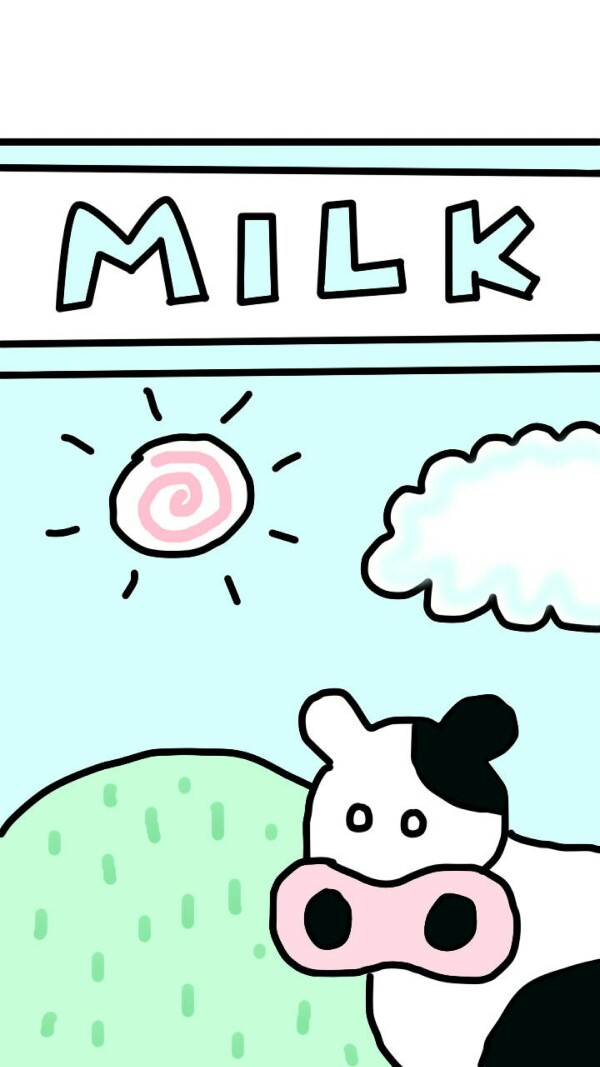 牛奶,牛好可爱