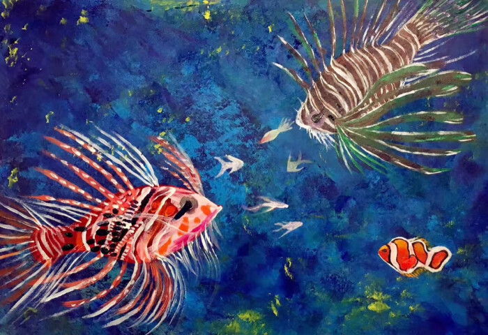狮子鱼,乱入一只nemo