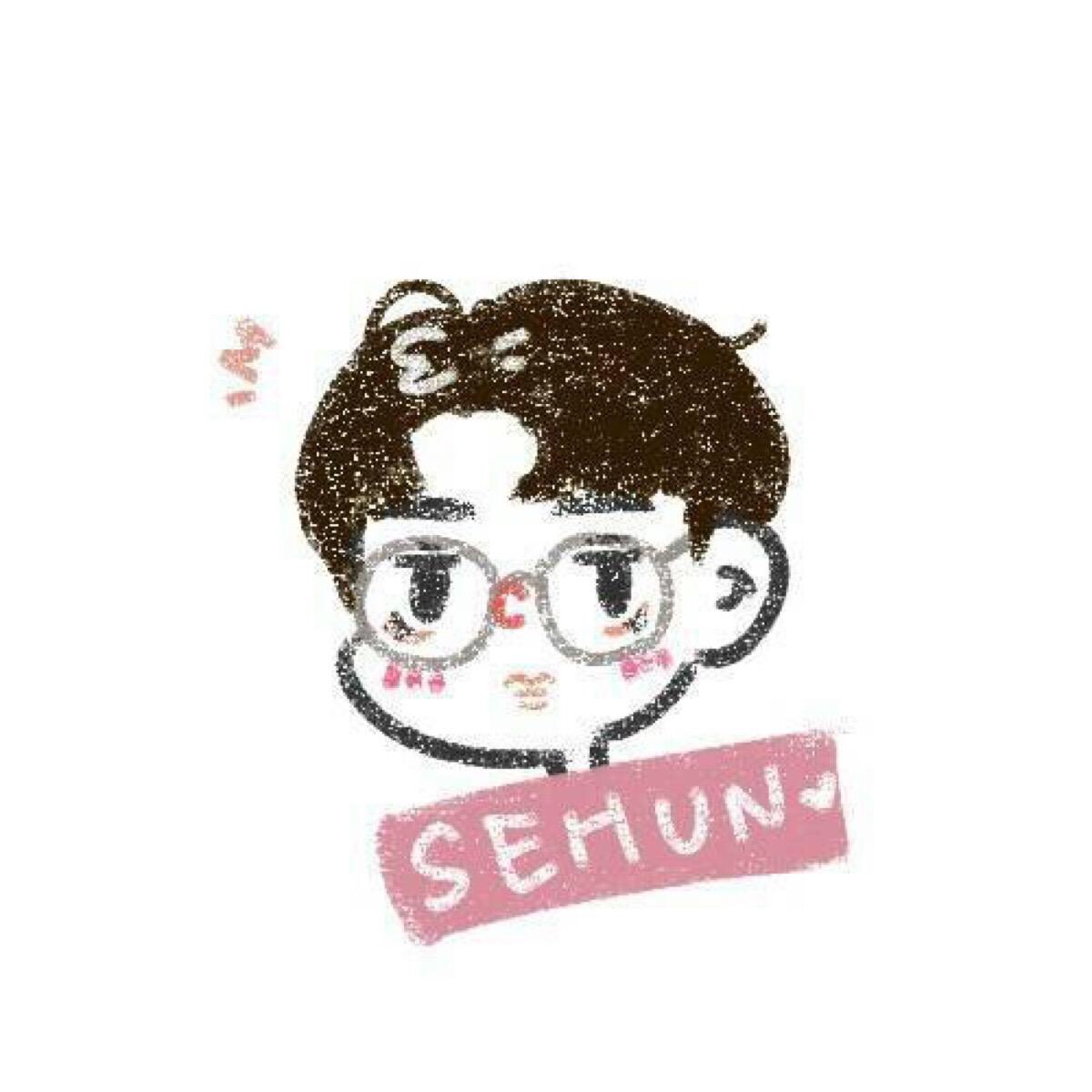 exo lucky one 画报q版 sehun