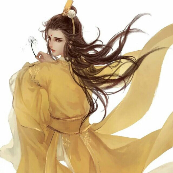 古风女黄衣