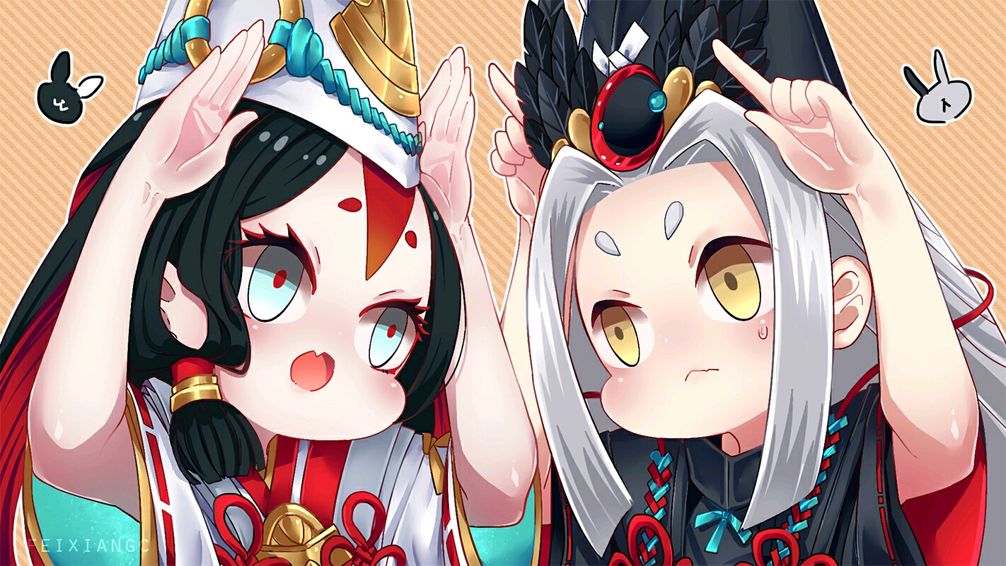 阴阳师手游 出场人物 黑童子/白童子
