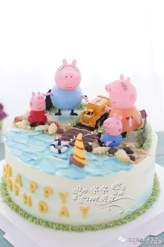 小猪佩奇生日蛋糕