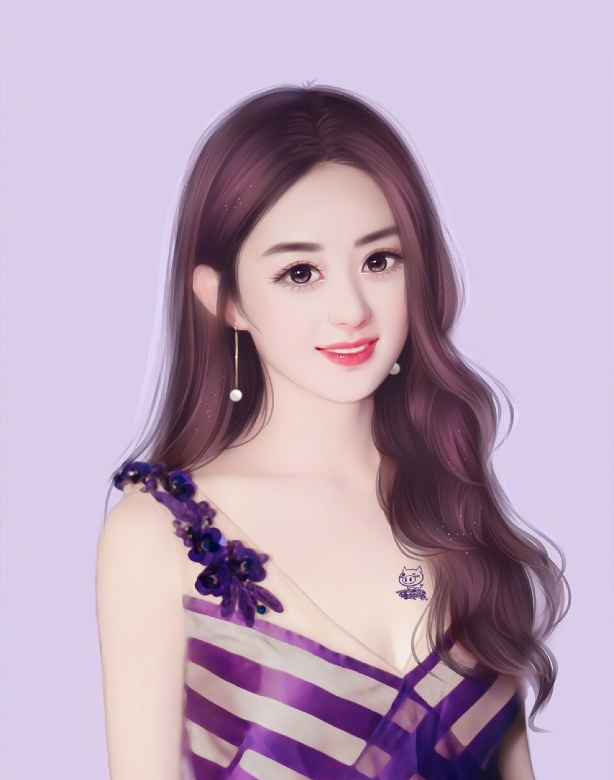 赵丽颖转手绘