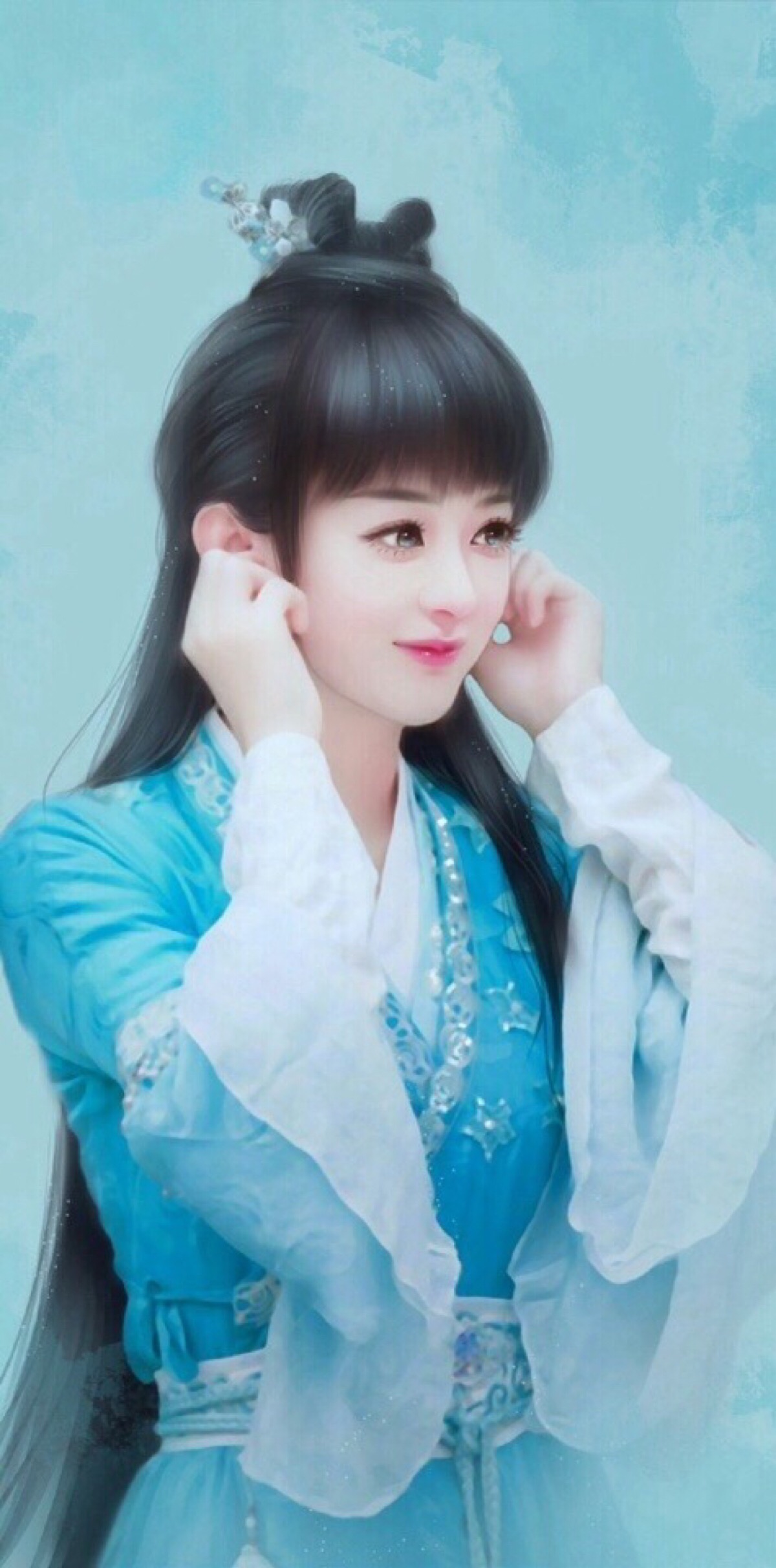 赵丽颖转手绘